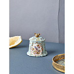 Шкатулка голубого цвета с рисунком и состаренным эффектом Eden Garden варинант исполнения - 7 | Loft Concept в Уфе