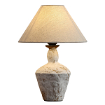 Настольная лампа с керамическим фактурным основанием и тканевым абажуром Eastern Tale варинант исполнения - 1 | Loft Concept в Уфе