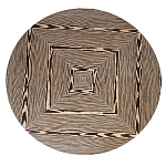 Столик журнальный круглый с полосатым узором Zebroids варинант исполнения - 7 | Loft Concept в Уфе