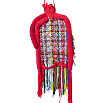 Настенный ковер разноцветный из одежды Heart варинант исполнения - 2 | Loft Concept в Уфе