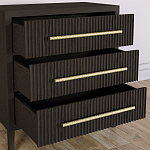 Комод Primo с 3 выдвижными ящиками Темный орех варинант исполнения - 6 | Loft Concept в Уфе