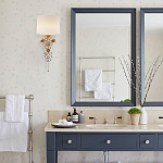 Бра с цветочным основанием и тканевым абажуром Tugella Flower Lamp варинант исполнения - 3 | Loft Concept в Уфе