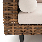 Трехместный садовый диван из плетеного пластика Matteo варинант исполнения - 4 | Loft Concept в Уфе