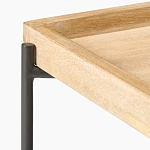 Журнальный стол с прямоугольной деревянной столешницей Urban Style Space варинант исполнения - 2 | Loft Concept в Уфе