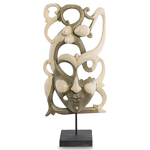 Маска ручной работы деревянная резная Mask Divorces