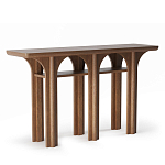 Консоль деревянная с арочным основанием Arch Passage варинант исполнения - 1 | Loft Concept в Уфе