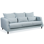 Диван Seldon с мягкими подушками голубое букле варинант исполнения - 1 | Loft Concept в Уфе