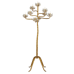 Торшер золотой в виде растения Golden Flower Glade варинант исполнения - 2 | Loft Concept в Уфе