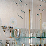 Обои ручная роспись Jakuchu Original colourway on Tarnished Silver gilded paper варинант исполнения - 1 | Loft Concept в Уфе