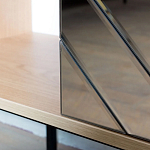 Шкаф с 2-мя зеркальными дверцами Serena Mirror Cabinet варинант исполнения - 4 | Loft Concept в Уфе