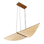 Люстра в виде распахнутых крыльев из тонких металлических планок Flight of Freedom варинант исполнения - 3 | Loft Concept в Уфе