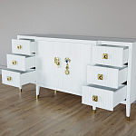 Большой Комод-буфет Elsa Dreams White с ящиками варинант исполнения - 6 | Loft Concept в Уфе