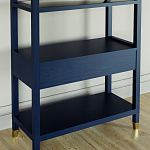 Стеллаж Elsa Dreams Blue со стеклянными полками и ящиком варинант исполнения - 6 | Loft Concept в Уфе