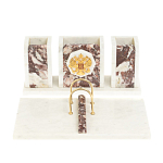 Настольный письменный набор из мрамора и креноида с гербом России Marble Accessory варинант исполнения - 1 | Loft Concept в Уфе