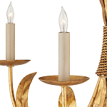 Люстра золотая с декором в виде перьев Bunch of Feathers варинант исполнения - 1 | Loft Concept в Уфе