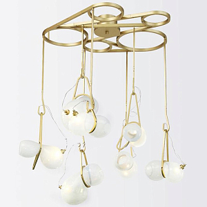 Люстра White glass trap