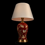 Настольная лампа бордовая с изображением птиц Slip Away варинант исполнения - 4 | Loft Concept в Уфе