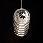 Люстра линейная с 6-ю прозрачными стеклянными плафонами округлой формы HANDLE GRAPE варинант исполнения - 7 | Loft Concept в Уфе