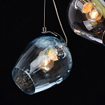 Люстра каскадная с 9-ю разноцветными стеклянными плафонами Kaleido варинант исполнения - 6 | Loft Concept в Уфе