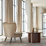 Кресло с декором бахрома Linen Fringe Chair Beige варинант исполнения - 8 | Loft Concept в Уфе