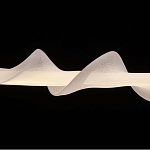 Люстра горизонтальная с волнистым белым плафоном Golden Swirl варинант исполнения - 6 | Loft Concept в Уфе