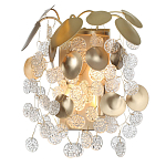 Бра с декоративными подвесками из прозрачного стекла в форме монеток FAIRYTREE Light варинант исполнения - 2 | Loft Concept в Уфе