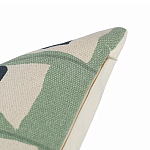 Подушка декоративная зеленого цвета с геометрическим рисунком Divine Abstractions варинант исполнения - 3 | Loft Concept в Уфе