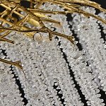 Люстра многоярусная с каркасом из металла и прозрачными подвесками FAIRYTREE Light варинант исполнения - 1 | Loft Concept в Уфе