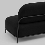 Двухместный диван черного цвета COLOR BLOCK варинант исполнения - 5 | Loft Concept в Уфе