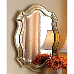 Зеркало настенное овальное в раме цвета шампань Mirror Splashes варинант исполнения - 1 | Loft Concept в Уфе