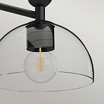 Люстра с 3-мя прозрачными полусферическими плафонами из стекла Alora Mood варинант исполнения - 8 | Loft Concept в Уфе