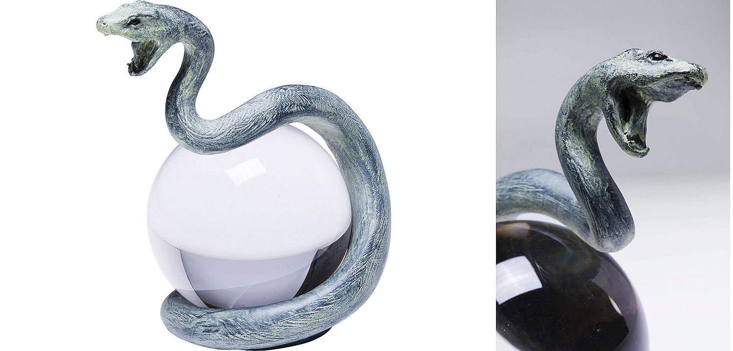 Статуэтка Змея на прозрачном шаре - Loft-Concept в Уфе