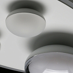 Потолочный светильник овальной формы белого цвета с 4-мя лампами Lunar Pebbles варинант исполнения - 11 | Loft Concept в Уфе