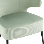 Современное мягкое кресло на металлических ножках Rakush Pistachio варинант исполнения - 6 | Loft Concept в Уфе