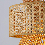 Подвесной светильник с абажуром из натуральных материалов Light Inside the Cell варинант исполнения - 4 | Loft Concept в Уфе