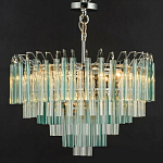 Дизайнерская люстра AQUA Blue Lagoon бирюзовое стекло несколько ярусов варинант исполнения - 6 | Loft Concept в Уфе