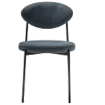 Стул металлический с мягкой спинкой и сиденьем из велюра Alfie Chair варинант исполнения - 5 | Loft Concept в Уфе