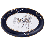 Сервиз обеденный из фарфора с изображением лошадей на 6 персон 23 предмета Porcelain Horse Set варинант исполнения - 2 | Loft Concept в Уфе