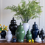 Ваза с крышкой однотонная Высота 48 см Chinoiserie Ceramics варинант исполнения - 6 | Loft Concept в Уфе