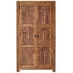 Этнический шкаф с орнаментом резьба из дерева Indian Antique Furniture варинант исполнения - 3 | Loft Concept в Уфе