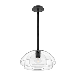 Подвесной светильник с прозрачным двойным стеклянным плафоном в форме купола и внутренней сферой Hinkley варинант исполнения - 2 | Loft Concept в Уфе