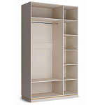 Шкаф трёхдверный с 1-ой зеркальной дверью Satin Furniture варинант исполнения - 3 | Loft Concept в Уфе