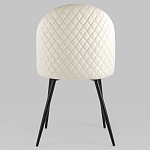 Мягкий стул в бежевом велюре Miruna Chair варинант исполнения - 4 | Loft Concept в Уфе