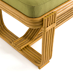 Скамья из ротанга с подушкой Mattia Rattan Bench варинант исполнения - 4 | Loft Concept в Уфе