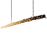 Люстра линейная светодиодная из необработанных кристаллов Mountain Comet варинант исполнения - 5 | Loft Concept в Уфе