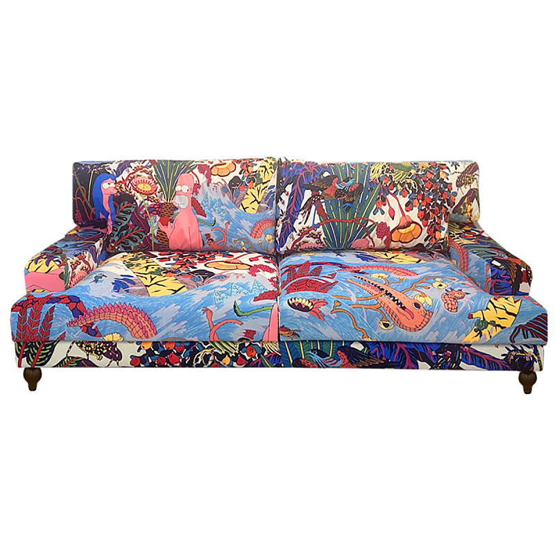 Премиальный Акцентный Диван Simpsons in Paradise Pop Art Sofa Мульти в Уфе | Loft Concept 