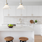 Подвесной светильник с белым стеклянным конусным плафоном Alora Mood варинант исполнения - 13 | Loft Concept в Уфе