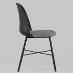 Стул из прочного пластика на металлическом основании Anora Black варинант исполнения - 3 | Loft Concept в Уфе