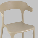 Бежевый стул из прочного PP-пластика JORIS варинант исполнения - 7 | Loft Concept в Уфе