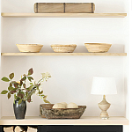 Настольная лампа деревянная с белым абажуром Wooden Table Lamp варинант исполнения - 6 | Loft Concept в Уфе